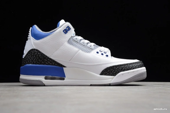 Rep EP AIR WHITE JORDAN RETRO 3 CT8532-145 BLUE CT8532-145 1224
